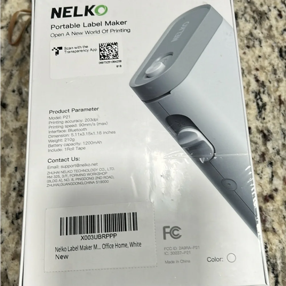 NELKO Portable Label Maker in Gray